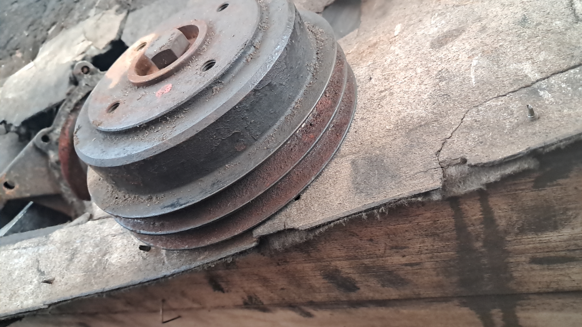 Шкив привода вискомуфты man 2866 и 2876